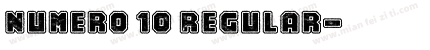 Numero 10 Regular字体转换